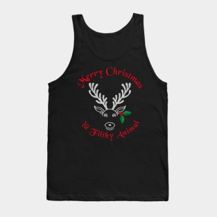 Merry Christmas ya filthy animal Reindeer Joy Tank Top